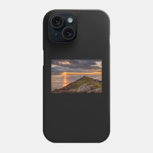 Mumbles Lighthouse, Swansea, Wales Phone Case