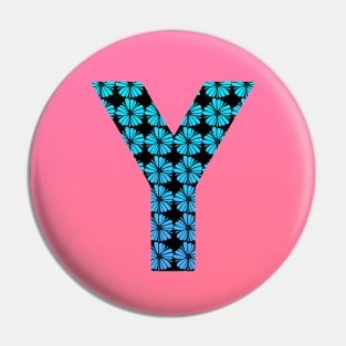 Letter Y from roses Pin