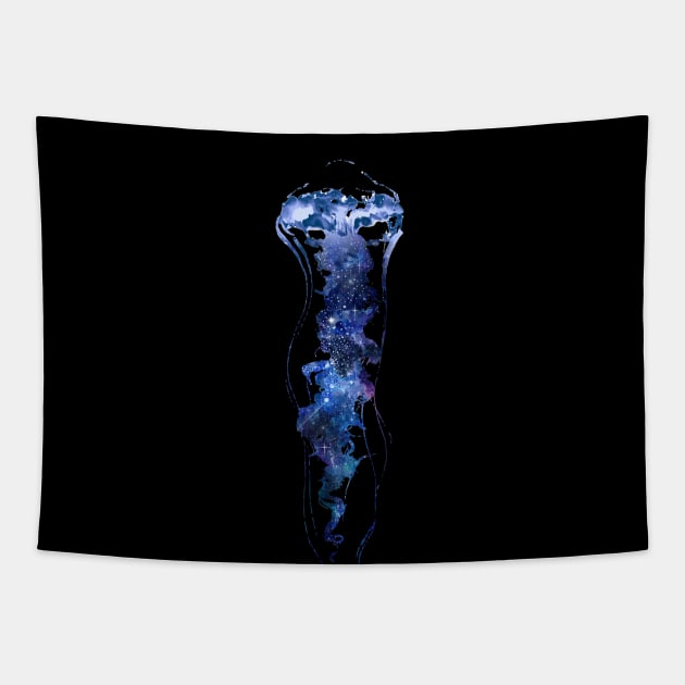 Hydro Flask stickers - ocean blue jellyfish galaxy space | Sticker pack set Tapestry by Vane22april