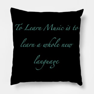 To learn music Pillow