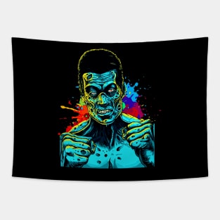 korean zombie Fighter Tapestry