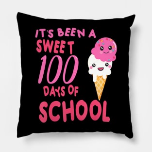 Ice Cream Cone 100 Days Of School Teacher Pillow