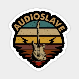 Vintage Guitar Proud To Be Audioslave Name Retro Magnet