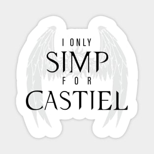 Castiel Simp - White Magnet