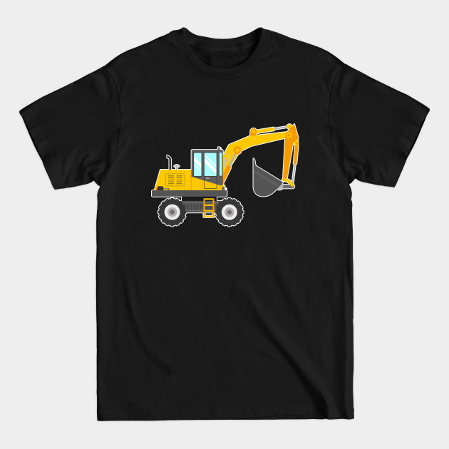 Discover Cute Yellow Excavator for Kids - Excavator - T-Shirt