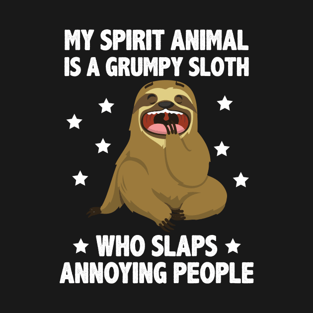 Funny cute sloth gift by Anonic