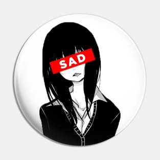 Sad girl Pin