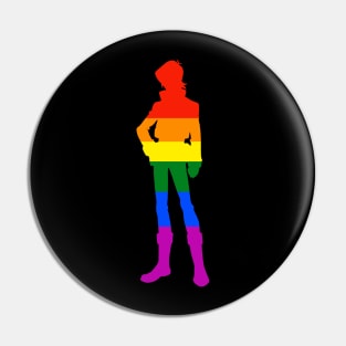 Gay Flag Keith Kogane Pin