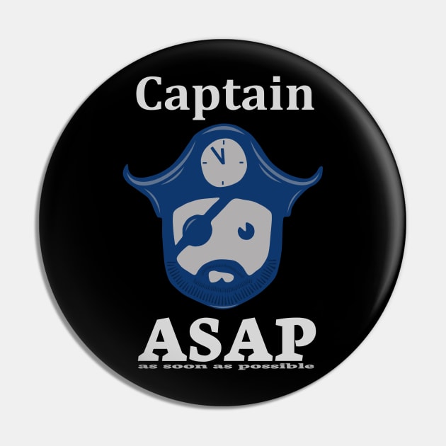 Captain ASAP Itler Nerd computer scientist administrator Pin by RRDESIGN