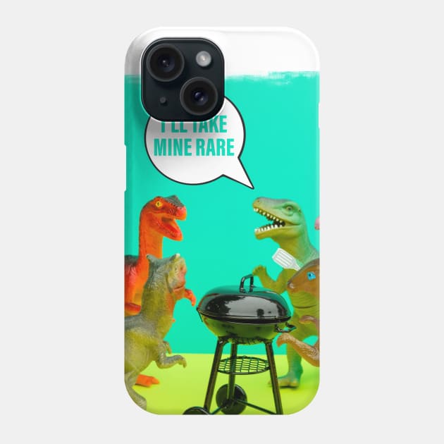 Dinosaur Barbecue Party Phone Case by SWON Design