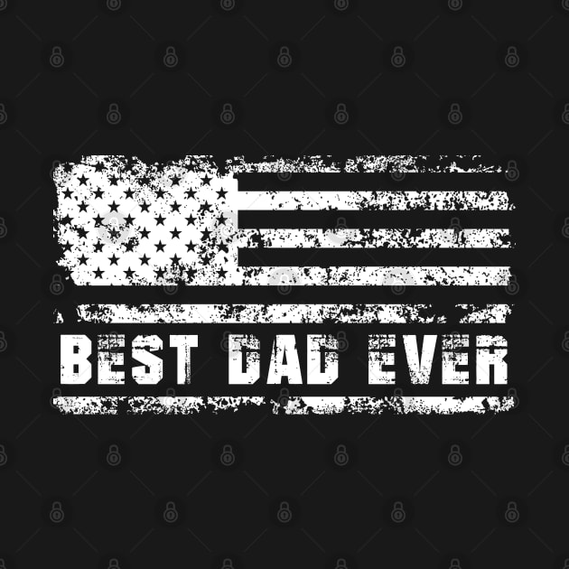 Best Dad Ever With US American Flag Gifts For Men Fathers Day by tearbytea