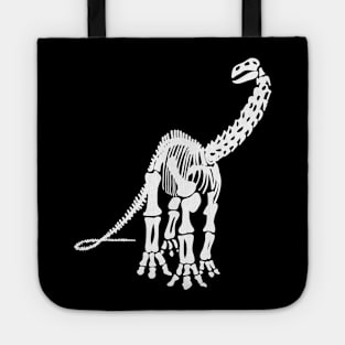 Terra Fossil Brontosaurus Dinosaur White Tote