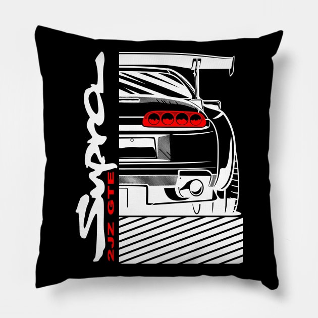 Supra Turbo 2JZ GTE Pillow by gaplexio