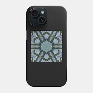 Abstract Sci-fi bio-tech Kaleidoscope pattern (Seamless) 9 Phone Case