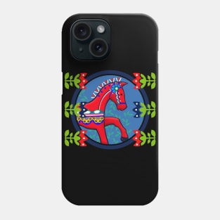 Horse Traditional Folk Pattern horse lover gift Phone Case