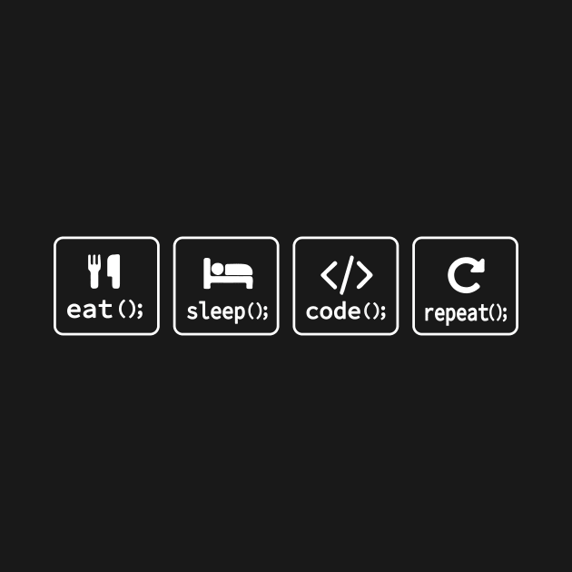 Eat Sleep Code Repeat by TheDesignDepot