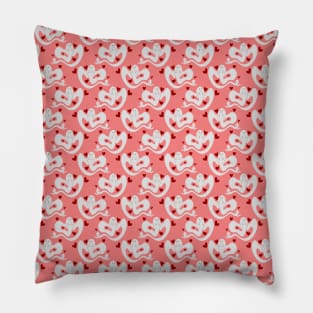 Love Ghost Pink Pattern Pillow