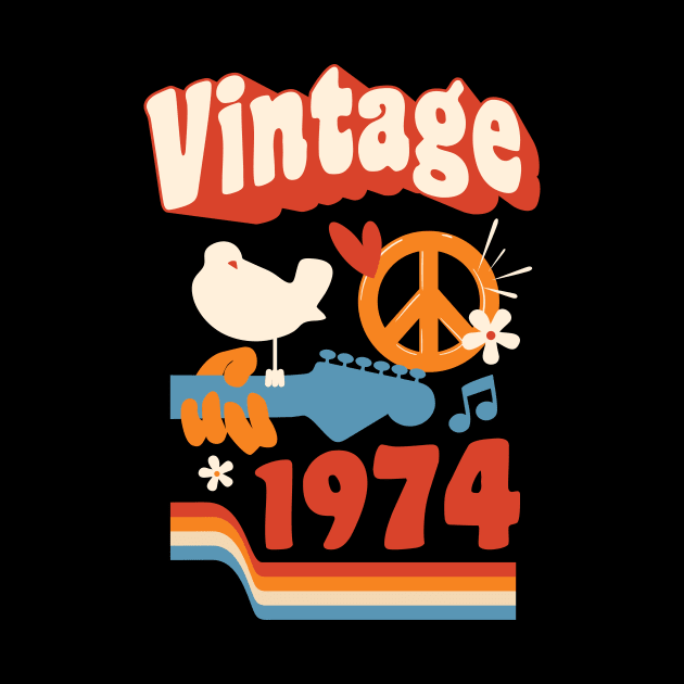 Vintage 1974 - Woodstock Style by marieltoigo