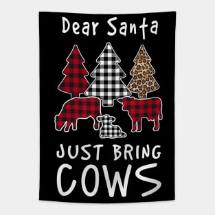 Dear Santa Just Bring Cows Tapestry