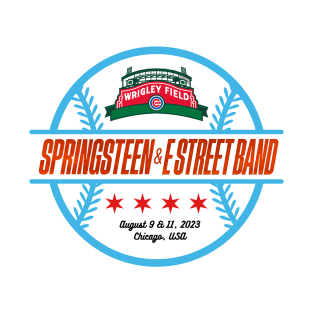 Bruce Springsteen Wrigley Field Sticker T-Shirt