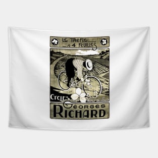 Georges Richard Cycles Art Nouveau Vintage French Bicycle Advertisement Tapestry