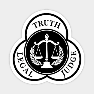 Law School - Truth, Legal, Judge Emblem Magnet