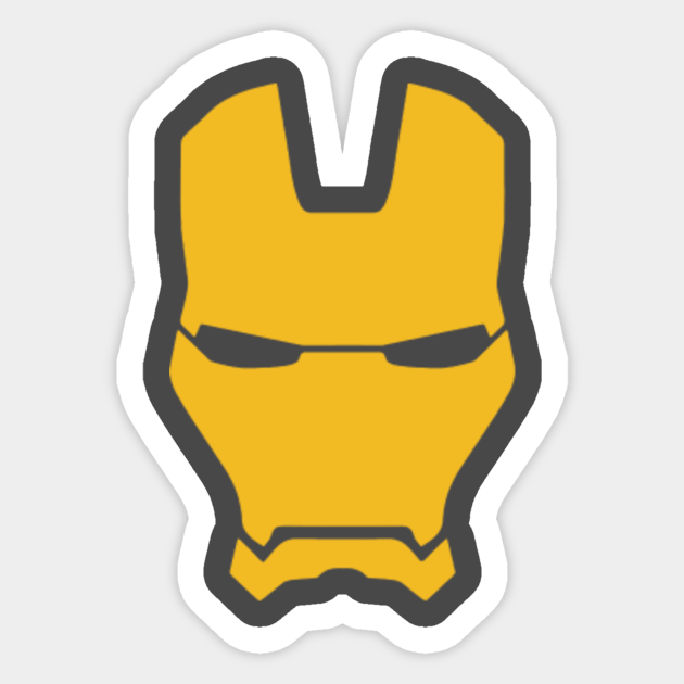 iron man helmet logo iron man pegatina teepublic mx