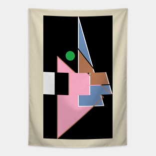 Abstract Cubist Design Tapestry