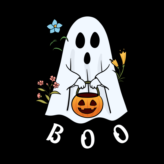 Boo Flowers Ghost by ButterflyX