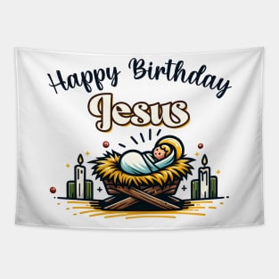 Happy Birthday Jesus Tapestry