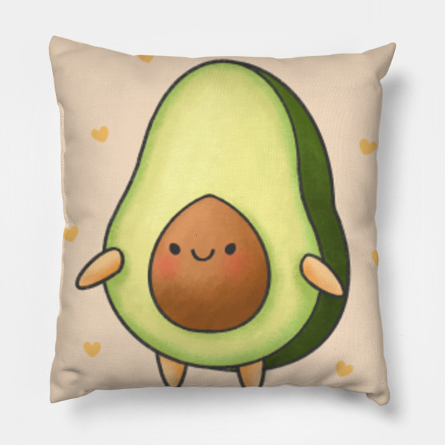 cute avocado pillow