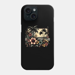 A Tropical Symphony. summer vibe on a desert island Phone Case