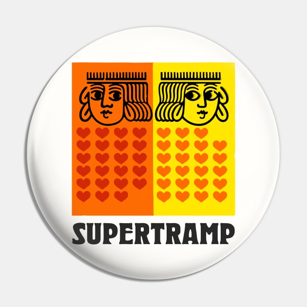 Supertramp  - Retro Original Design Pin by unknown_pleasures