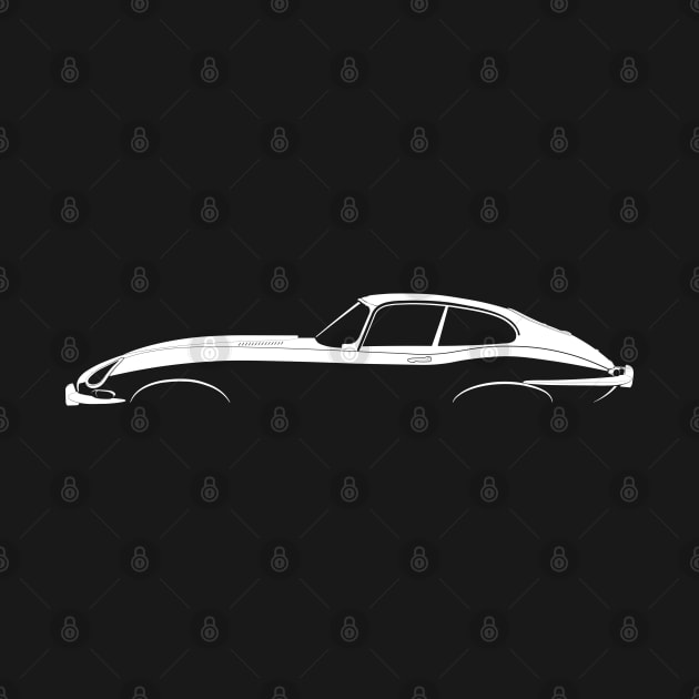 Jaguar E-Type Silhouette by Car-Silhouettes
