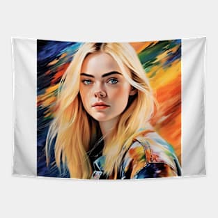 fresh colors with Elle Fanning Tapestry