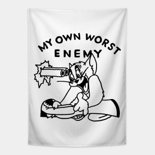 My Own Worst Enemy Tapestry