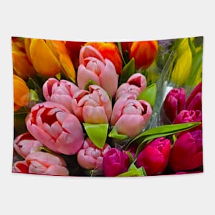 Market Tulips Tapestry