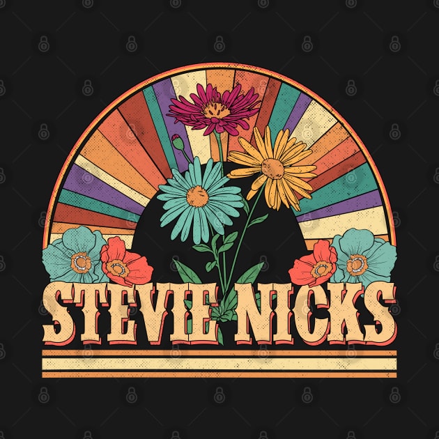 Stevie Flowers Name Nicks Personalized Gifts Retro Style by Roza Wolfwings