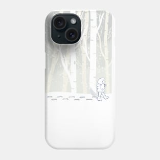 Winter forest walk Phone Case