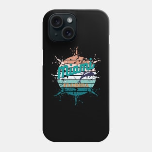 Miami Florida Exploding Retro Sunset Phone Case