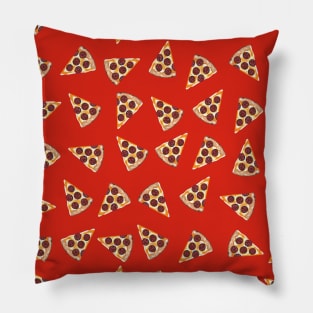 PIZZA Slice Red Pillow