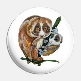 Slow Loris with Baby Pin