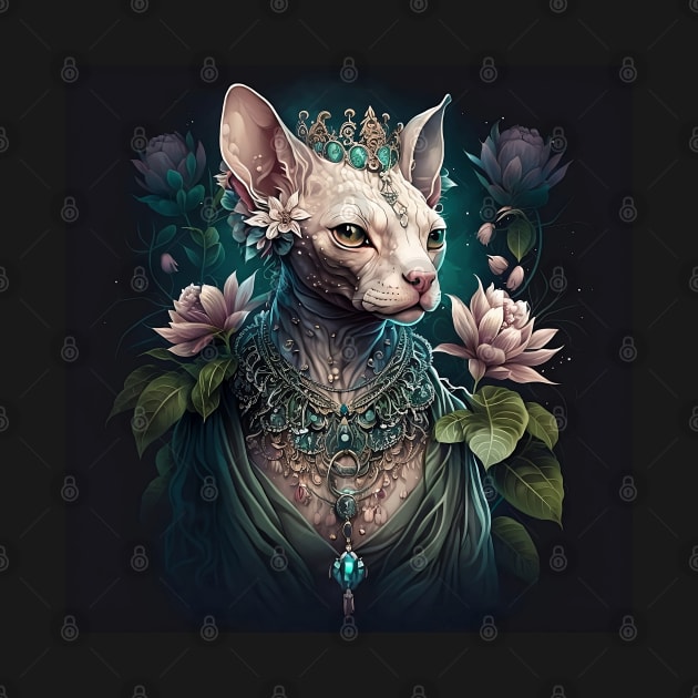 Hybrid Alien Enchanted Sphynx Nature Goddess by Enchanted Reverie