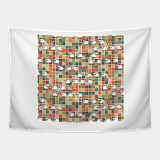 Baa Baa Sheep Cubism Tapestry