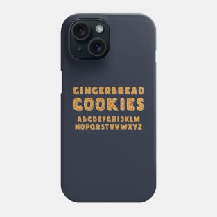 alphabet gingerbread cookies Phone Case