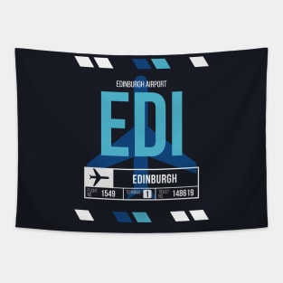 Edinburgh (EDI) Airport Code Baggage Tag Tapestry