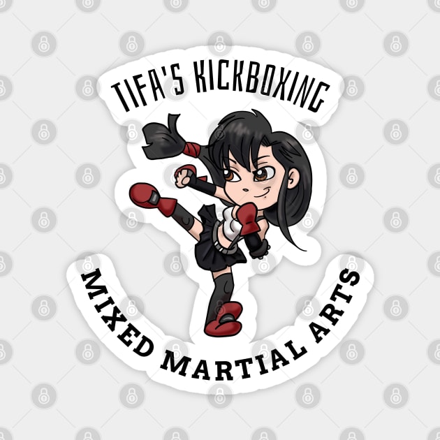 Chibi Tifas Kickboxing Final Fantasy 7 Tifa Lockhart Magnet by Gamers Utopia