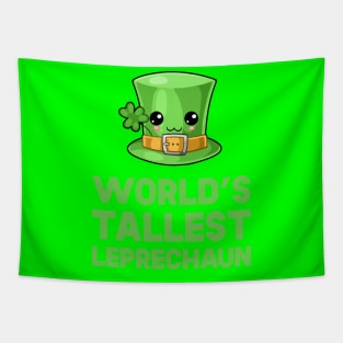 St Patricks Day World's Tallest Leprechaun Kawaii Cute Hat Tapestry