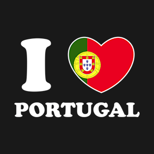 I Love Portugal Heart Flag Women Men Kids Souvenir T-Shirt