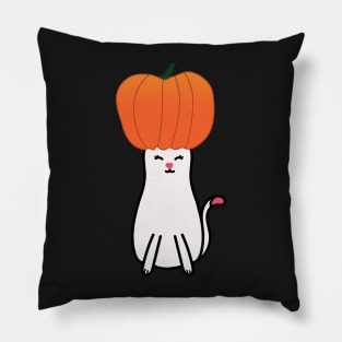 Halloween Pumpkin Cat Pillow